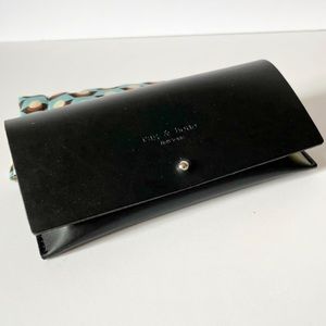 NEW Rag & Bone Leather Sunglass Case Black